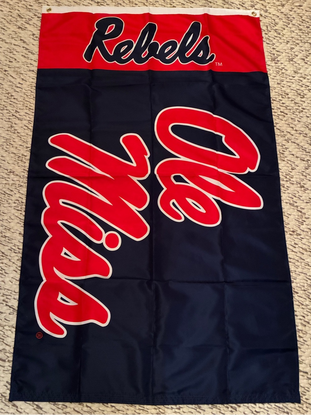Ole Miss Rebels Flag (Blue,Red & White)